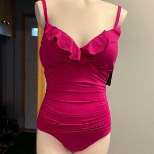 Lauren Ralph Lauren Beach Club Ruffled One Piece